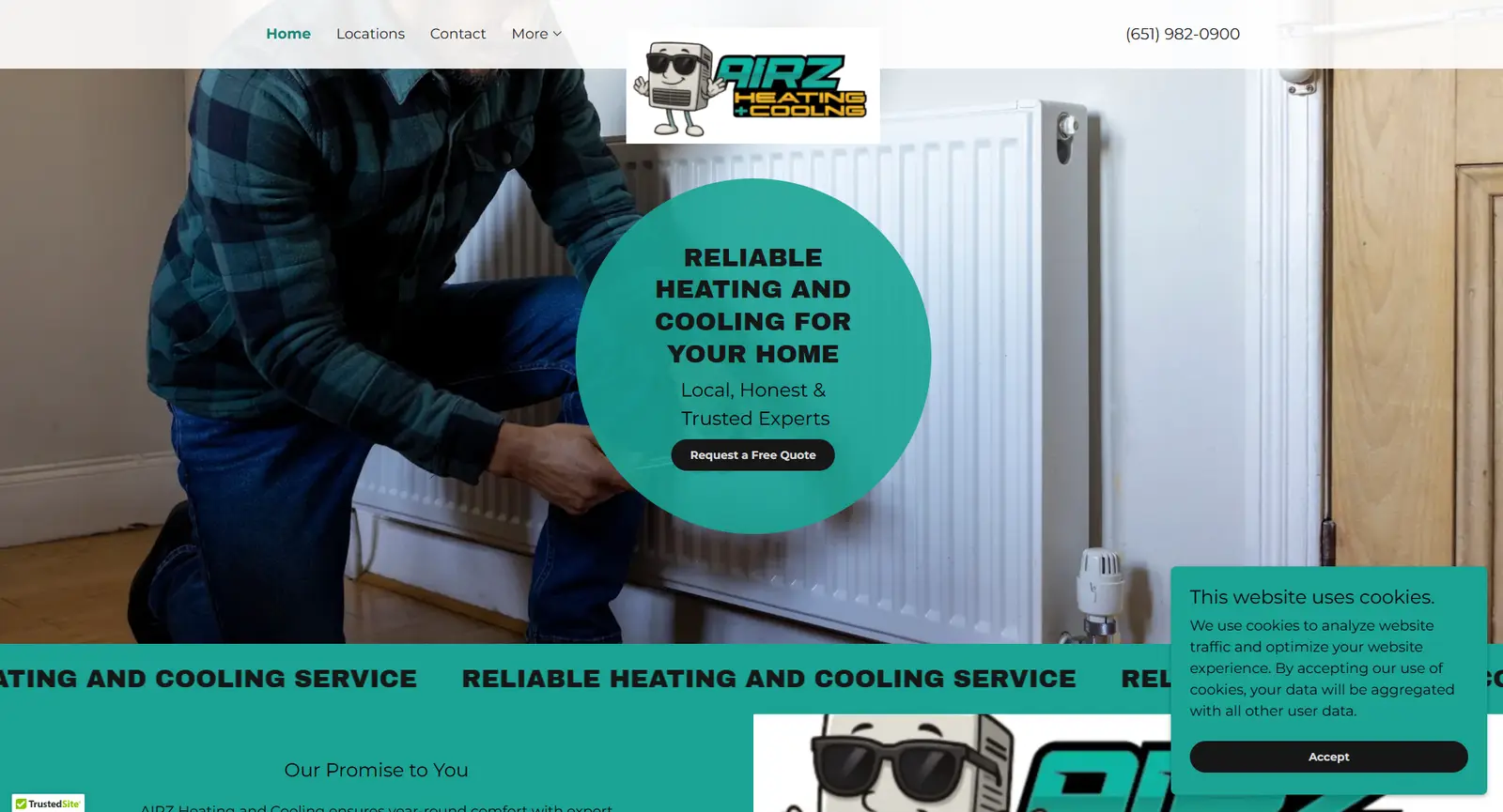 Airz Heating and Cooling Old Website