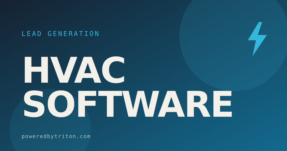 HVAC Software — Lead Generation