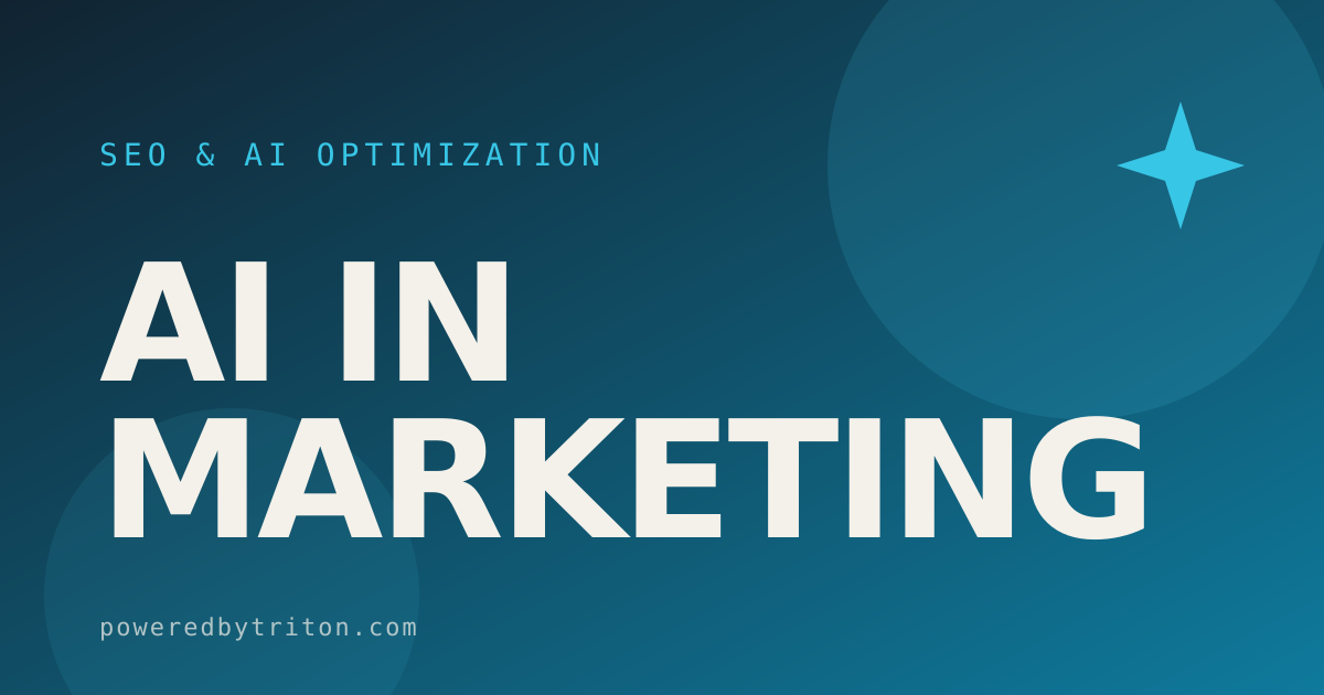 AI in Marketing — SEO & AI Optimization