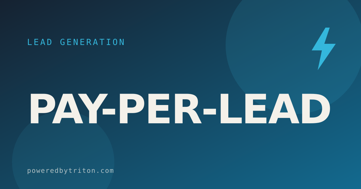 Pay-Per-Lead — Lead Generation