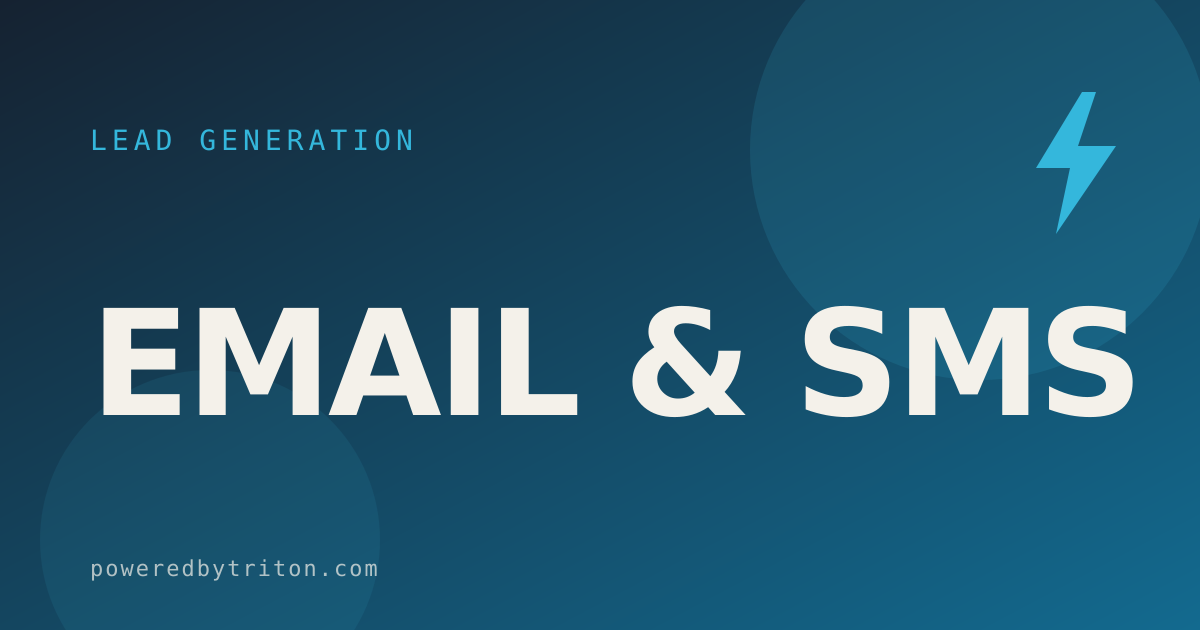 Email & SMS — Lead Generation