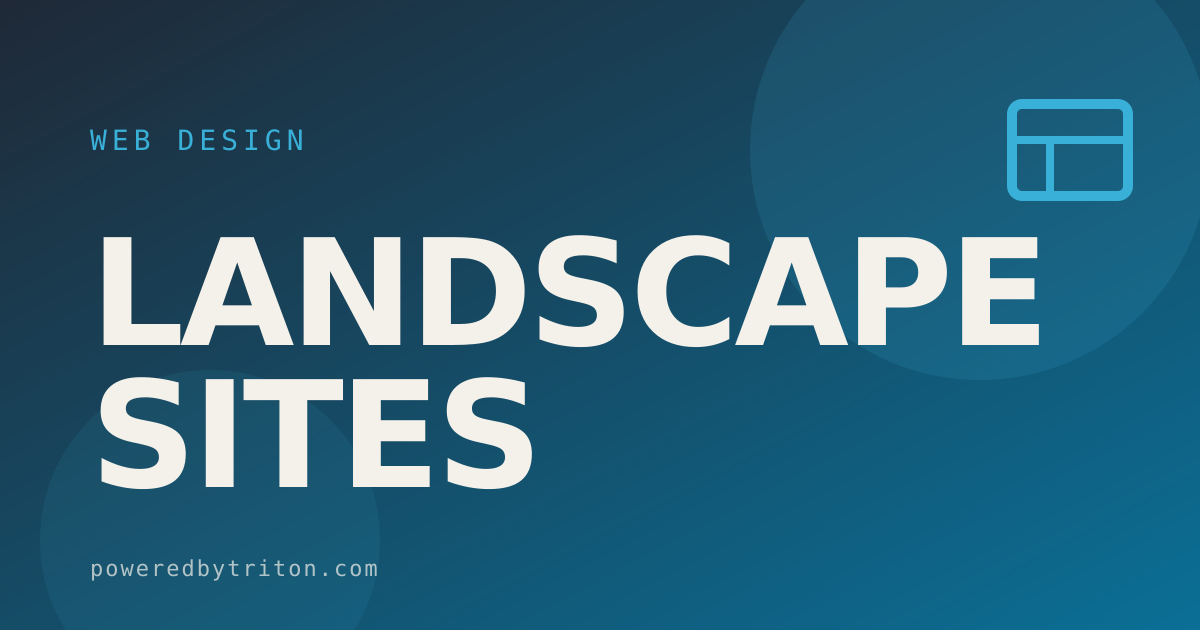 Landscape Sites — Web Design