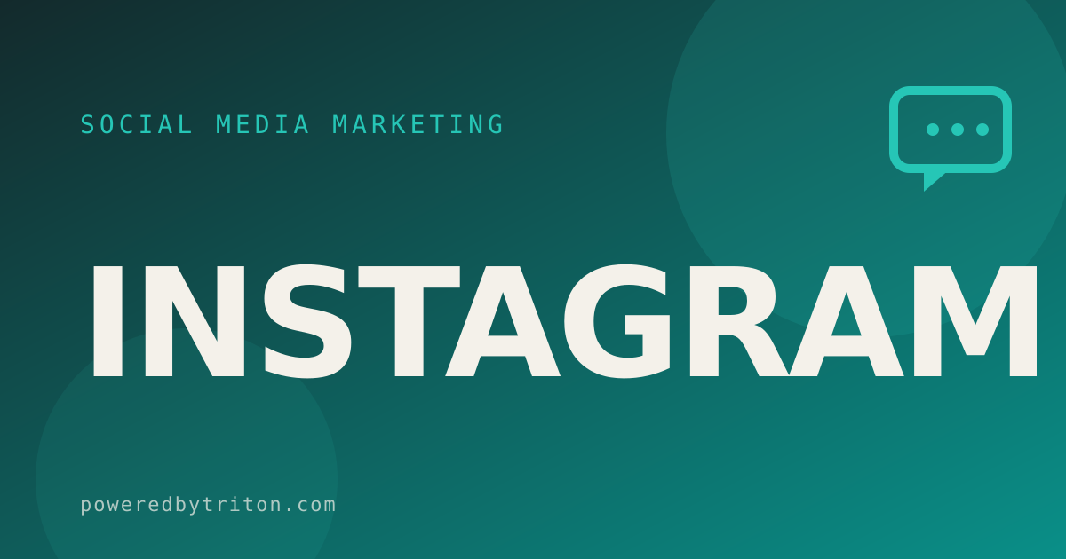 Instagram — Social Media Marketing