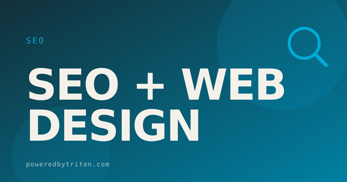 SEO + Web Design — SEO
