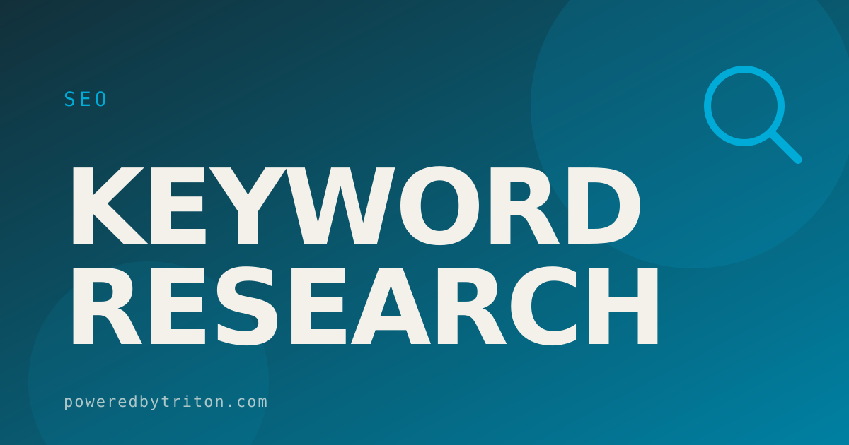 Keyword Research — SEO