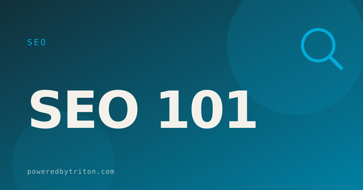 SEO 101 — SEO