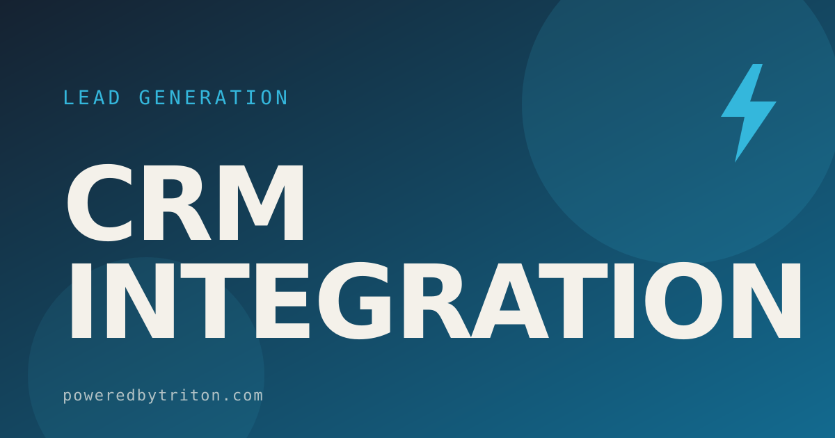 CRM Integration — Lead Generation