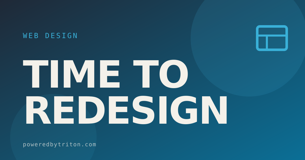 Time to Redesign — Web Design